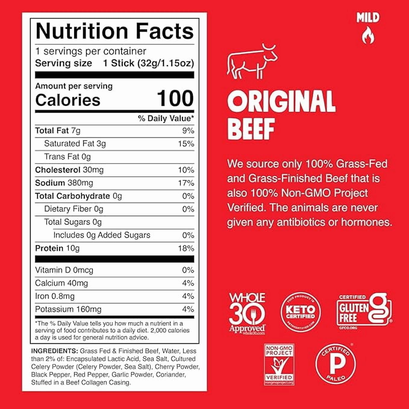 Chomps 6 Flavor Variety Trial Pack - Grass-Fed & Finished Beef and Venison