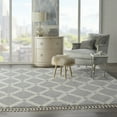 thumbnail image 6 of Nourison Diamond Trellis Shag DMT01 Gray/Ivory Indoor Area Rug - 7'10 x 10'6, 6 of 9
