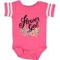 thumbnail image 3 of Inktastic Flower Girl Hand Lettering with Flowers Illustration Girls Baby Bodysuit, 3 of 5