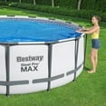 thumbnail image 3 of Open Box Bestway 18 Foot Round Above Ground Swimming Pool Solar Heat Cover, 3 of 9