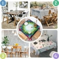 thumbnail image 4 of Colorful Radial Tie Dye Pattern Square Tablecloth,Waterproof Square Table Cover,Wipeable Spillproof Washable Table Cover for Home Kitchen Party Decor 42"X42"(107x107cm), 4 of 6