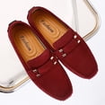 thumbnail image 3 of Big Size Men's Casual Loafers Slip On Leather Shoes Comfortable Lightweight Driving Shoes Male Moccasins Classic Penny Loafer Flats Boat Shoes Outdoor Walking Shoes, 3 of 13