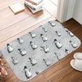 thumbnail image 5 of 1pc Snowmen Pattern Absorbent Non-Slip Bathroom Thickened Flannel Rug Decor,Soft,Quick Drying,Suitable For Indoor/outdoor Use,Bathrooms,Bedrooms,Kitchens,Terrace,Laundry Rooms,16"x24", 5 of 9