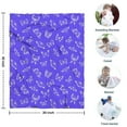 thumbnail image 4 of Butterfly White Silhouette Pattern Blanket,Comfortable Soft Flannel Throw Blanket,All Season,Warm Lightweight Blankets for Sofa Bed Couch Living Room Chair,30"x40", 4 of 4
