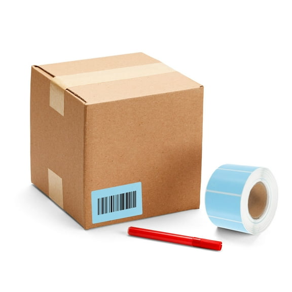 GOOHOCHY Self-Adhesive Sticker 800 Stickers per Roll for School Projects Sky-Blue Rectangular