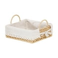 thumbnail image 1 of GROWTH TANK Handmade Storage Basket Desktop Sundries Organizer for Bread Snack Breakfast Square S, 1 of 9