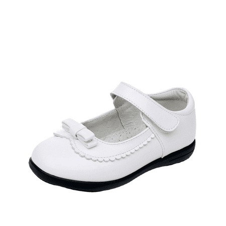 

Cowhide School Uniform Shoes Girls Flats pigskin Lining Black Shoes 1-18Y