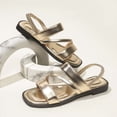 thumbnail image 7 of Flat Elastic Sandals for Women Summer Casual Strappy Comfortable Walking Womens Outdoor Shoes Open Toe Soft Sole Sandals, 7 of 7