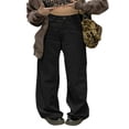 thumbnail image 1 of POINTERTECK Women Straight-leg Pants High Waist Version Street Style Spring Autumn Clothing Gothic Style, 1 of 3
