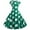 Green, variant on Babysbule Womens Summer Dresses, Women Vintage Retro Short Sleeve Dot Print Evening Party Prom Swing Dress