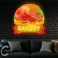 thumbnail image 2 of C-CRAFT Bakery Acrylic Neon Sign 27 inch for Bakery Wall Art, Restaurant Wall Decor, 2 of 4