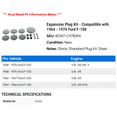 thumbnail image 2 of Expansion Plug Kit - Compatible with 1964 - 1976 Ford F-100 1965 1966 1967 1968 1969 1970 1971 1972 1973 1974 1975, 2 of 2