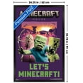 thumbnail image 3 of A Minecraft Movie - Zombie, Creeper, Skeleton Wall Poster, 22.375" x 34" Framed, 3 of 5