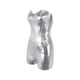 thumbnail image 5 of Conjunto de top corto de piel sintética para mujer: chaleco metalizado y pantalones cortos, conjunto de dos piezas, poliéster, para salir por la noche o ir a discotecas, 5 of 6