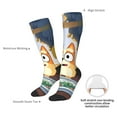 thumbnail image 4 of Masiiu Bluey Print Adult Crew socks, Comfortable Novelty Colorful Patterned, Breathable, Stylish Colorblock for Men Women, 4 of 6