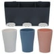 thumbnail image 3 of 1 juego de taza para hacer gárgaras en la pared y soporte para pasta de dientes, organizador de plástico para el baño (azul, blanco, rosa), 3 of 6