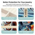 thumbnail image 3 of Rhino Travel Portable Square Jewelry Box Organizer for Rings, Earrings, Necklaces, Bracelets, etc. for Girls and Women, 3 of 6