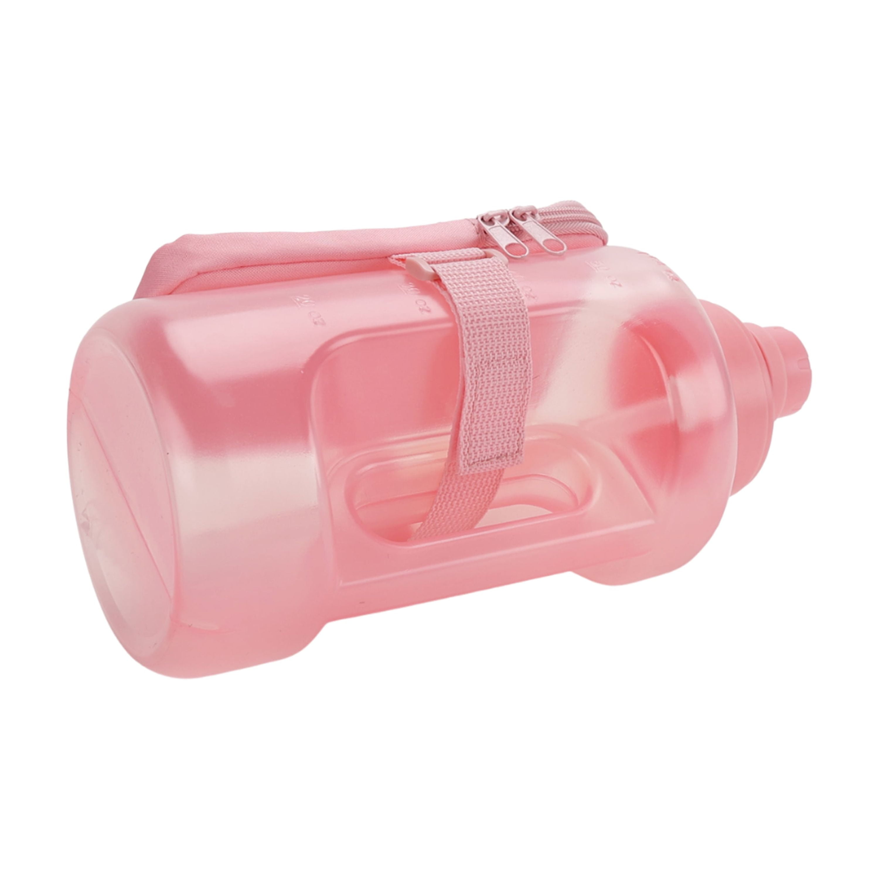 Mainstays 64 oz Pink Plastic Water Bottle and Accessory Bag