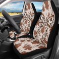 thumbnail image 2 of HUISEFOR 2 Pack Cow Print Bow Front Car Seat Covers Breathable Soft Anti Slip Car Seat Covers Protector, Elastic, Easy to Installation, for Cars, SUVs, Sedans and Trucks, 2 of 7