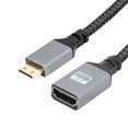 thumbnail image 3 of Cable Mini HDMI Compatible con macho a hembra, 20CM, V2.0, en ángulo recto, 0,2 M, conveniente, 3 of 6