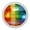 Multi1, variant on imobaby 4 Pcs Plastic Round Cabinet Knob Home Decor - Horizontal Stripes Rainbow Color