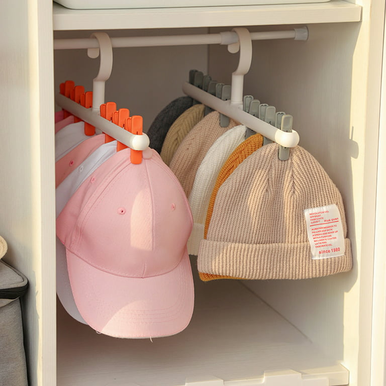 UDIYO Hat Rack for Baseball Caps Hat Organizer Holder for Hanger & Room  Closet Display, 6 Hat Storage Clips for Hang Ball Caps Winter Beanie &  Accessories, for Men, Boy Women Gift 