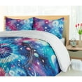 thumbnail image 3 of Ambesonne Psychedelic Duvet Cover Set, Esoteric Celestial Art, Twin, Aqua Magenta Dark Violet, 3 of 4
