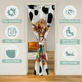 thumbnail image 2 of Erosebridal Floral Highland Cattle Door Curtain For Doorways 59x80,Cow Print Door Curtain For Door Window 59x80,Farm Animal Bedroom Decor, 2 of 5