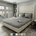 thumbnail image 7 of 500 TC Dark Grey King Size Sheet Sets By Fisher West New York, 7 of 7