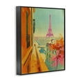thumbnail image 4 of Stupell Industries Modern Eiffel Tower Town & City Painting Black Framed Art Print Wall Art, 11 x 14, 4 of 10