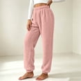 thumbnail image 6 of Kezqiaxn Pajama Pants Women Fashion Fleece Elastic Waist Stretch Lounge Pants Winter Pj Pants Womens Clothes 2026 Pink XL, 6 of 8