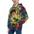 thumbnail image 4 of Youth Ben 10 Hoodies 3D Print Pullover Hooded Sweatshirt With Pocket For Boys Girls Teen Large, 4 of 8