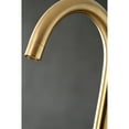 thumbnail image 2 of Aqua Vintage AE8107DL Concord 7" Center Deck-Mount Clawfoot Tub Faucet with Hand Shower, Brushed Brass, 2 of 8