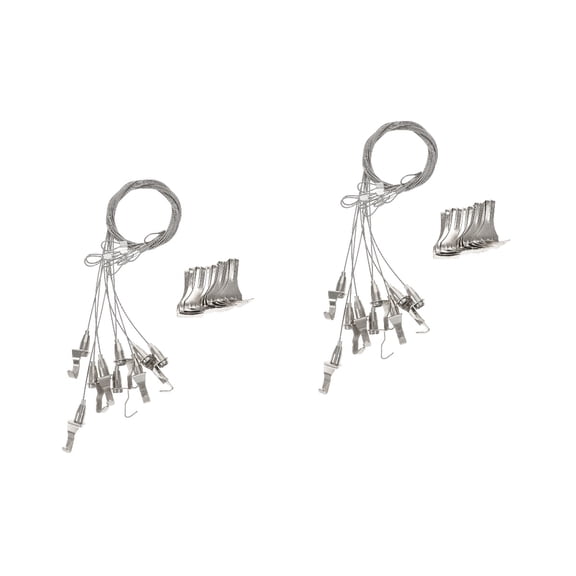 Supvox Imikeya Heavy Duty Picture Hanging Wire Stainless Steel Adjustable for Artwork 20Pcs