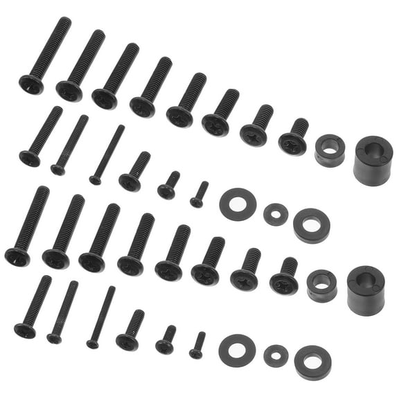 Niceauty 1Set Black Metal Screws TV Mount Hardware Replacement Parts for Wall Bracket