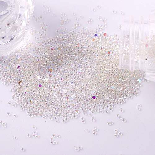 4 Bottle Micro Pixie Beads Gravel Nail Crystals Rhinestones - Temu