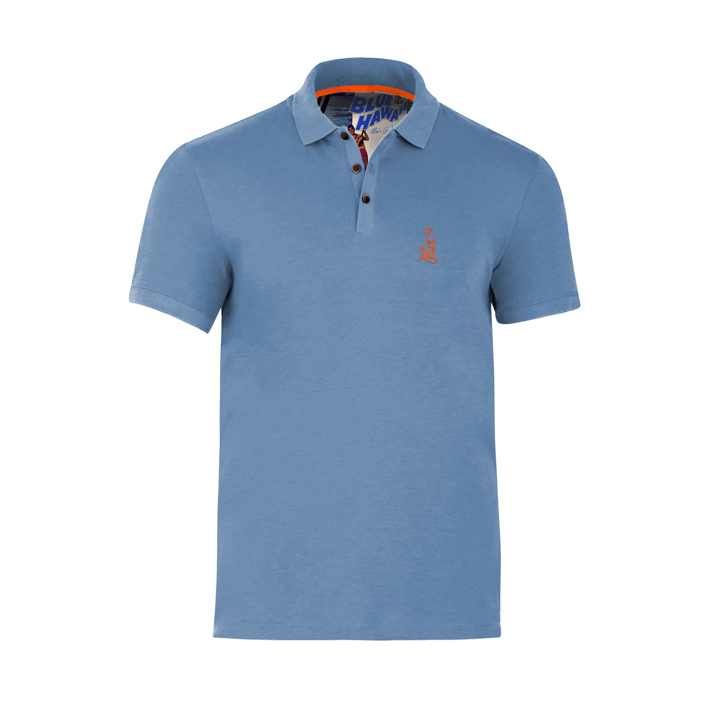 Men's Elvis Presley Blue Hawaii Short Sleeve Polo - Walmart.com