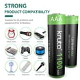 thumbnail image 4 of Batería solar recargable AAA Kruta 1100mAh 1.2V (paquete de 12), 4 of 9