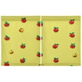 thumbnail image 2 of Apples Pattern Design 27"x36" Linen Look Cafe Curtain Set with Privacy and UV Protection, 2 of 8