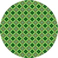 thumbnail image 1 of Ahgly Company Indoor Round Patterned Nebula Green Area Rugs, 5' Round, 1 of 6
