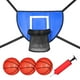 thumbnail image 5 of Mini aro de baloncesto para , tablero trasero ligero con baloncesto y bomba, accesorios de resistentes para , adultos, y, 5 of 9
