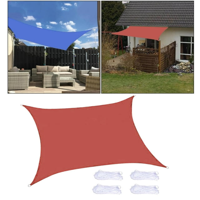 Parasol Cola 3x4 metros impermeable a prueba de viento rojo