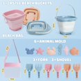 thumbnail image 2 of Set de juguetes de playa Dreamon para niños de 3 a 10 años con cubos plegables, 2 of 7