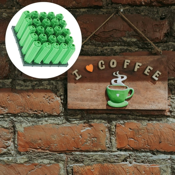 Soimiss Dry Wall Anchors Wall Anchors Green Plastic 100pcs