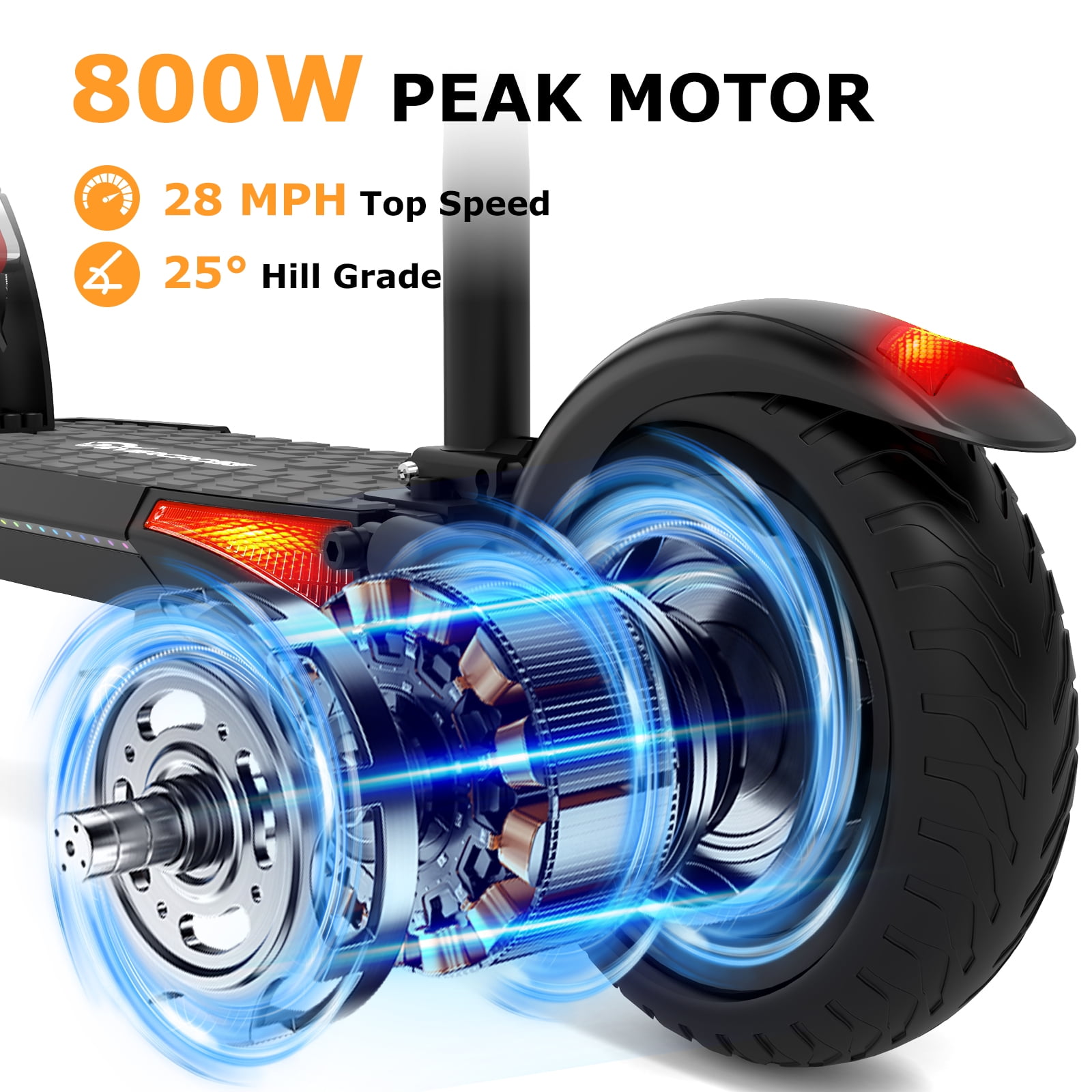 Iraq EVERCROSS Electric Scooter with 10 Solid Tires, 800W | Ubuy
