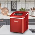 thumbnail image 4 of Costway Portable Ice Maker Machine Countertop 26Lbs/24H Self-cleaning w/ Scoop Red, 4 of 10