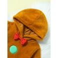 thumbnail image 5 of Bagilaanoe Newborn Baby Girl Boys Christmas Jumpsuits Fuzzy Long Sleeve Hooded Bodysuit 6M 12M 18M 24M Infant Fall Warm One Piece Romper, 5 of 9