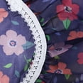 thumbnail image 5 of Unique Bargains 3 Pcs Flower Single Layer Shower Cap for Bathroom Dark Blue PEVA, 5 of 6