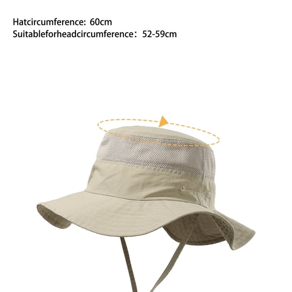 Boys Girls Lightweight Adjustable Sun Hat for Beach Summer Outdoor Wide Brim UPF Protection for Kids Khaki One Size