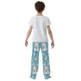 thumbnail image 5 of FORMRS Kids Pajama Pants with Pockets Size 6-8Y Boys Lounge Sleep Bottoms, Easter Bunny Pattern, 5 of 8